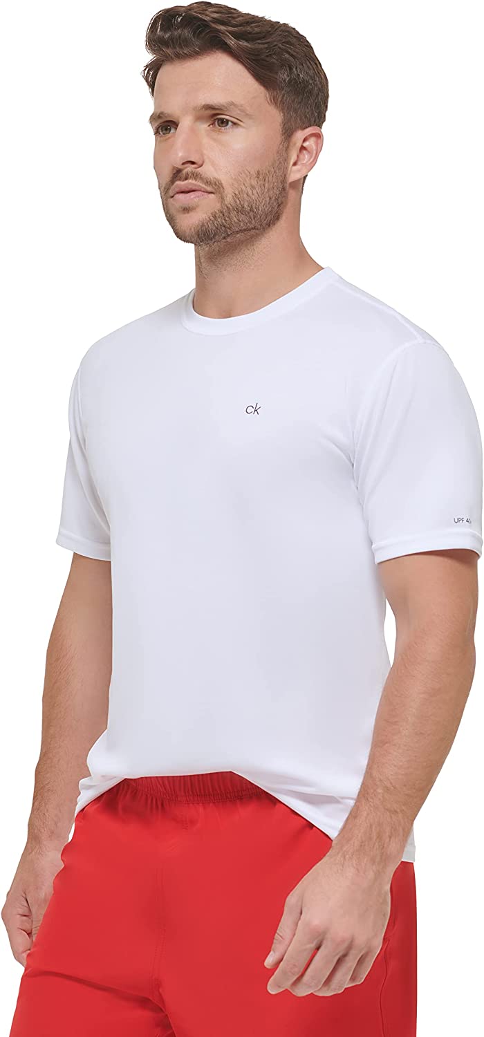 Calvin Klein Men's Light Weight Quick Dry Short Sleeve 40+ UPF Protection - Image 5